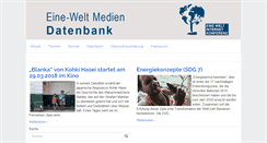 Desktop Screenshot of eine-welt-medien.de